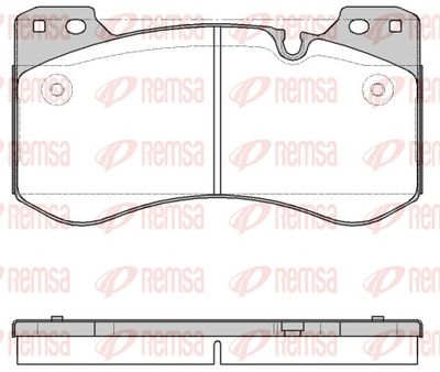 195900 REMSA Комплект тормозных колодок, дисковый тормоз