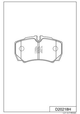 D20218H MK Kashiyama Комплект тормозных колодок, дисковый тормоз