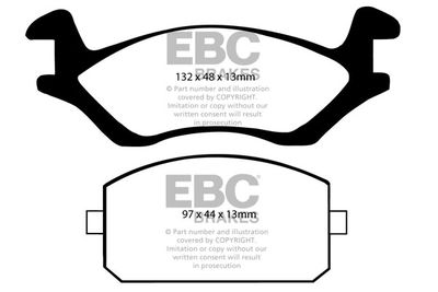 DP322 EBC Brakes Комплект тормозных колодок, дисковый тормоз