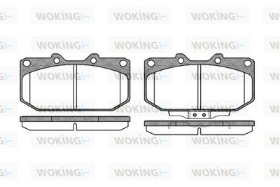 P248302 WOKING Комплект тормозных колодок, дисковый тормоз