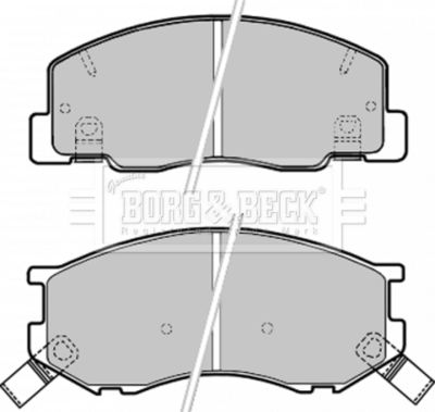 BBP1630 BORG & BECK Комплект тормозных колодок, дисковый тормоз