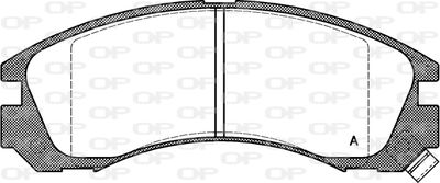 BPA035402 OPEN PARTS Комплект тормозных колодок, дисковый тормоз