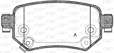 BPA168202 OPEN PARTS Комплект тормозных колодок, дисковый тормоз