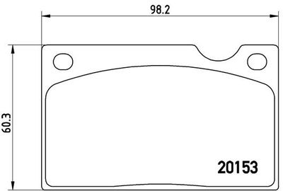 P86003 BREMBO Комплект тормозных колодок, дисковый тормоз