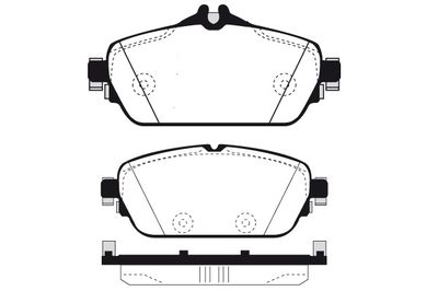 RA10840 RAICAM Комплект тормозных колодок, дисковый тормоз