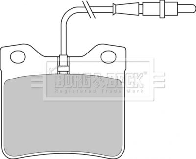 BBP1421 BORG & BECK Комплект тормозных колодок, дисковый тормоз