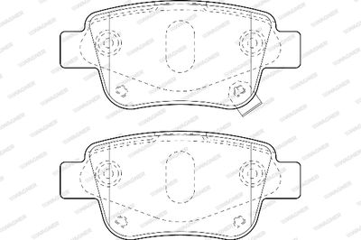 WBP23620A WAGNER Комплект тормозных колодок, дисковый тормоз
