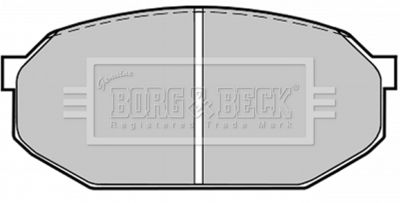 BBP1205 BORG & BECK Комплект тормозных колодок, дисковый тормоз