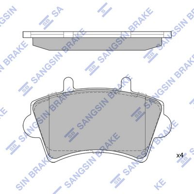 SP1894 Hi-Q Комплект тормозных колодок, дисковый тормоз