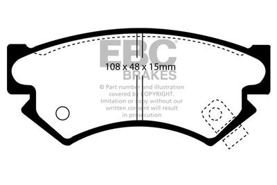 DP822 EBC Brakes Комплект тормозных колодок, дисковый тормоз