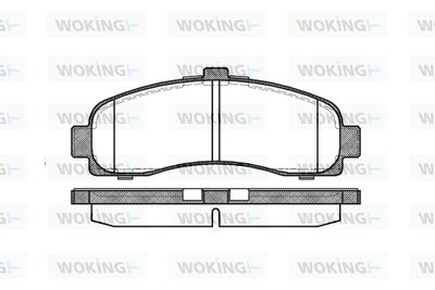 P531310 WOKING Комплект тормозных колодок, дисковый тормоз