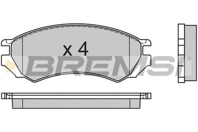 BP2468 BREMSI Комплект тормозных колодок, дисковый тормоз