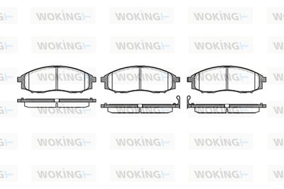 P648302 WOKING Комплект тормозных колодок, дисковый тормоз