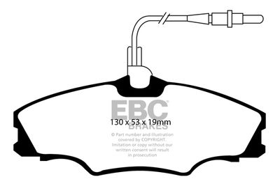 DP41049R EBC Brakes Комплект тормозных колодок, дисковый тормоз