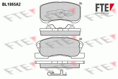 BL1865A2 FTE Комплект тормозных колодок, дисковый тормоз