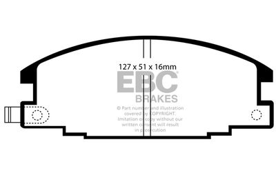 DP6746 EBC Brakes Комплект тормозных колодок, дисковый тормоз