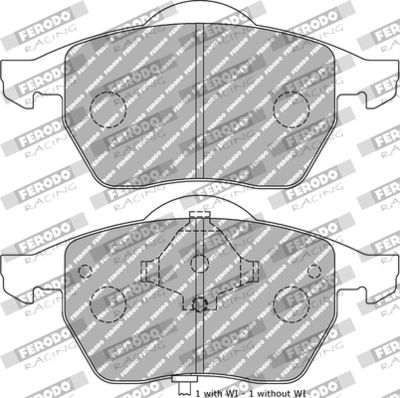 FDS1463 FERODO RACING Комплект тормозных колодок, дисковый тормоз