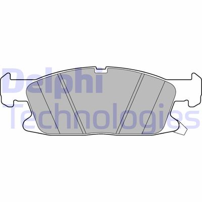 LP3241 DELPHI Комплект тормозных колодок, дисковый тормоз