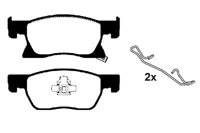 RA11260K1 RAICAM Комплект тормозных колодок, дисковый тормоз