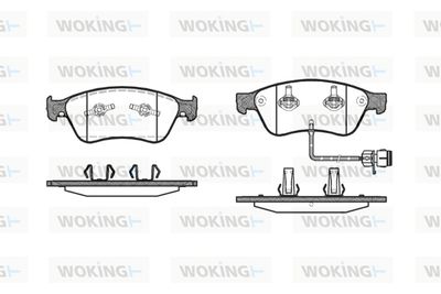 P1156312 WOKING Комплект тормозных колодок, дисковый тормоз