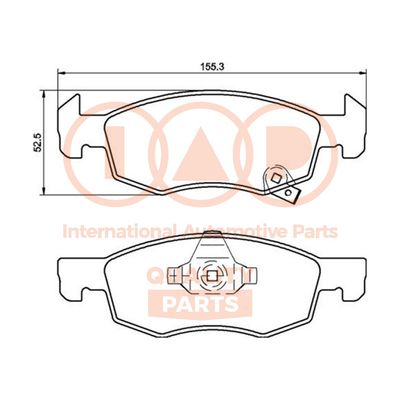 70409030P IAP QUALITY PARTS Комплект тормозных колодок, дисковый тормоз