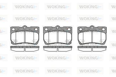P1081302 WOKING Комплект тормозных колодок, дисковый тормоз