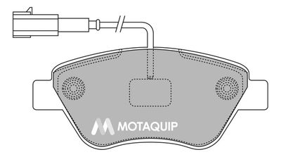 LVXL1383 MOTAQUIP Комплект тормозных колодок, дисковый тормоз