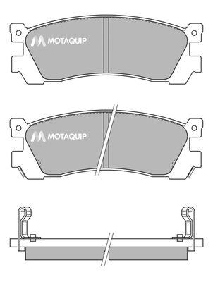 LVXL392 MOTAQUIP Комплект тормозных колодок, дисковый тормоз