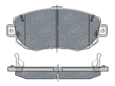 SP261PR SCT - MANNOL Комплект тормозных колодок, дисковый тормоз