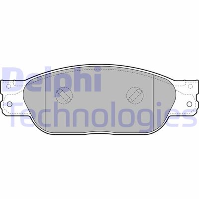 LP2020 DELPHI Комплект тормозных колодок, дисковый тормоз