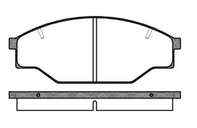 NB21158N00 NEW BLOX Комплект тормозных колодок, дисковый тормоз