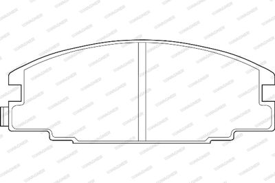 WBP21467A WAGNER Комплект тормозных колодок, дисковый тормоз