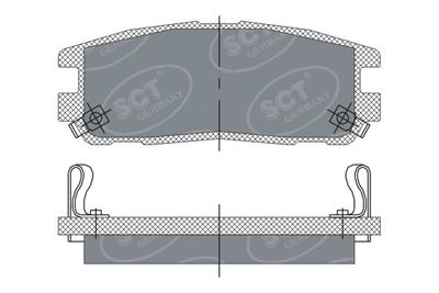 SP248PR SCT - MANNOL Комплект тормозных колодок, дисковый тормоз