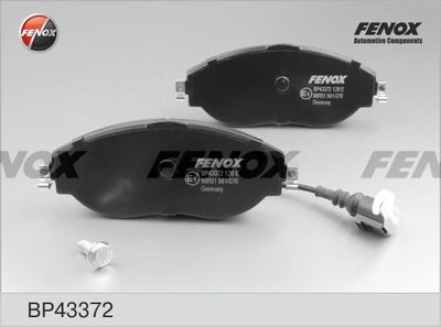 BP43372 FENOX Комплект тормозных колодок, дисковый тормоз