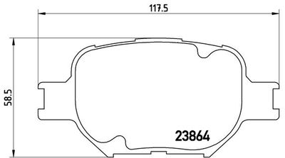 P83054 BREMBO Комплект тормозных колодок, дисковый тормоз