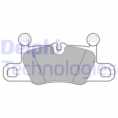 LP3614 DELPHI Комплект тормозных колодок, дисковый тормоз