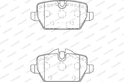 WBP23623A WAGNER Комплект тормозных колодок, дисковый тормоз