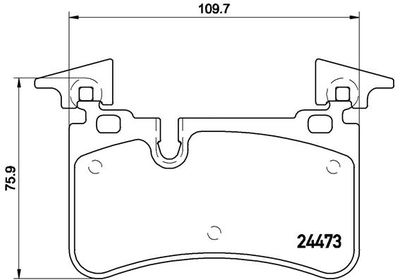 P50113 BREMBO Комплект тормозных колодок, дисковый тормоз