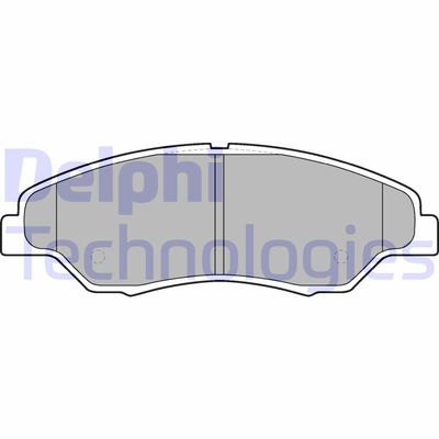 LP1634 DELPHI Комплект тормозных колодок, дисковый тормоз