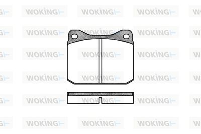 P110300 WOKING Комплект тормозных колодок, дисковый тормоз