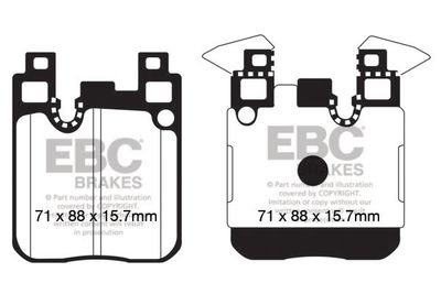 DP52133NDX EBC Brakes Комплект тормозных колодок, дисковый тормоз