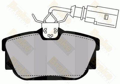 PA1457 Brake ENGINEERING Комплект тормозных колодок, дисковый тормоз