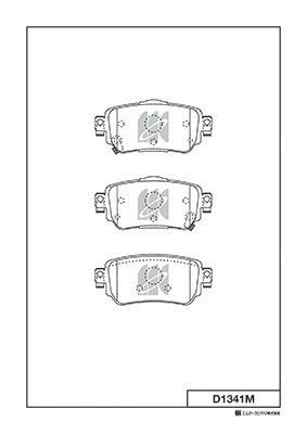 D1341M MK Kashiyama Комплект тормозных колодок, дисковый тормоз