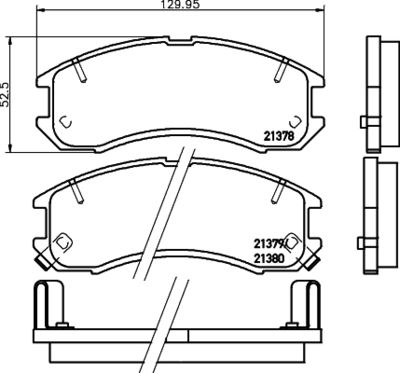 8DB355026981 HELLA PAGID Комплект тормозных колодок, дисковый тормоз