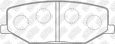 PN9118 NiBK Комплект тормозных колодок, дисковый тормоз