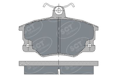 SP191PR SCT - MANNOL Комплект тормозных колодок, дисковый тормоз