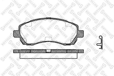 658002BSX STELLOX Комплект тормозных колодок, дисковый тормоз