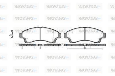 P739302 WOKING Комплект тормозных колодок, дисковый тормоз