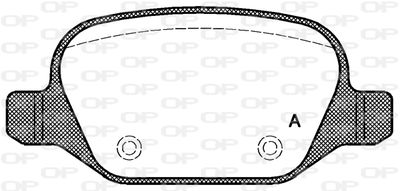 BPA072720 OPEN PARTS Комплект тормозных колодок, дисковый тормоз