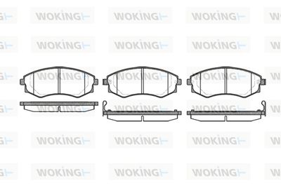 P218312 WOKING Комплект тормозных колодок, дисковый тормоз